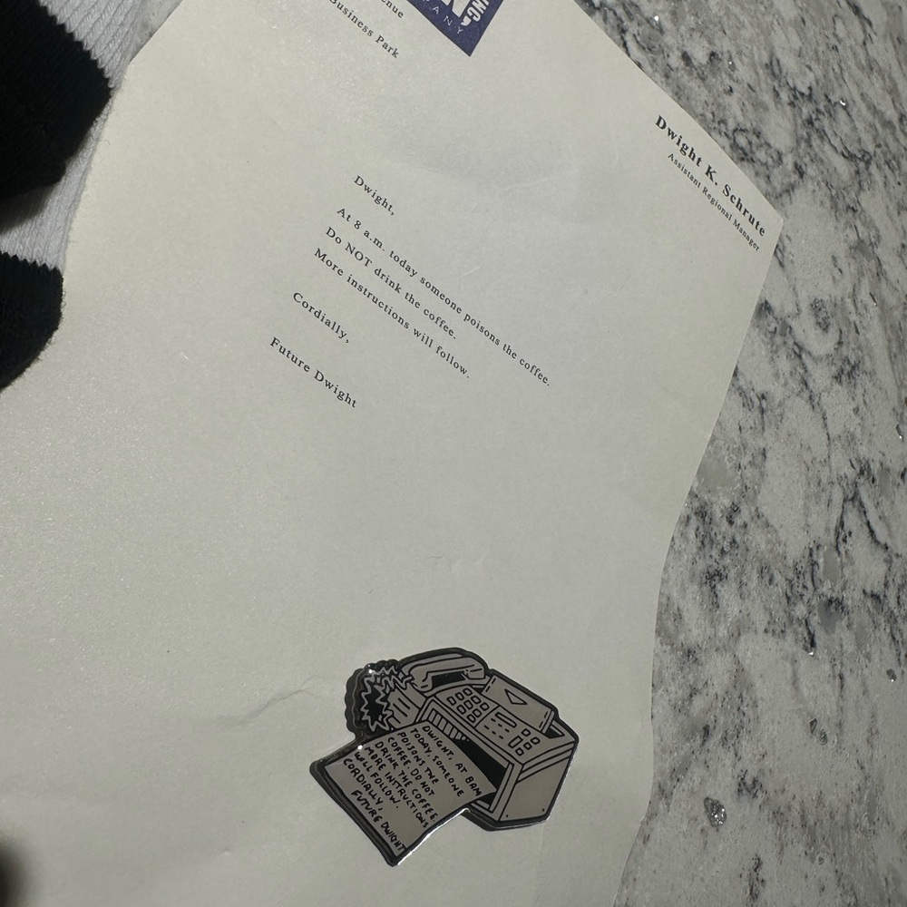 The Office- Dunder Mifflin Fan Pack Bundle (Socks, Pins, and other goodies) - Picture 3 of 10